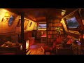 Houseboat Ambience - Gentle Rain Sounds Indoors for Sleep, Studying and Relaxation | 3 Hours