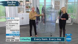 Huggable Hanger Set of 2 XL Garment Bag with Hangers