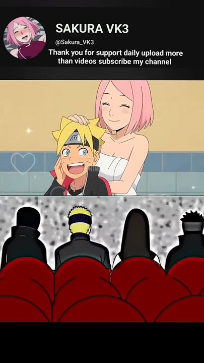 BORUTO X SAKURA SHOWER TOGETHER #naruto#hinata#sarada#kakashi#tsunade#jiraiya#minato#itachi#sasuke