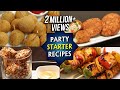 Party Snack Ideas - 6 BEST Finger Food Recipes for Party - Starters/Appetizers
