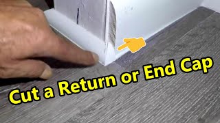 How to Cut End Cap or Return on Quarter Round Molding