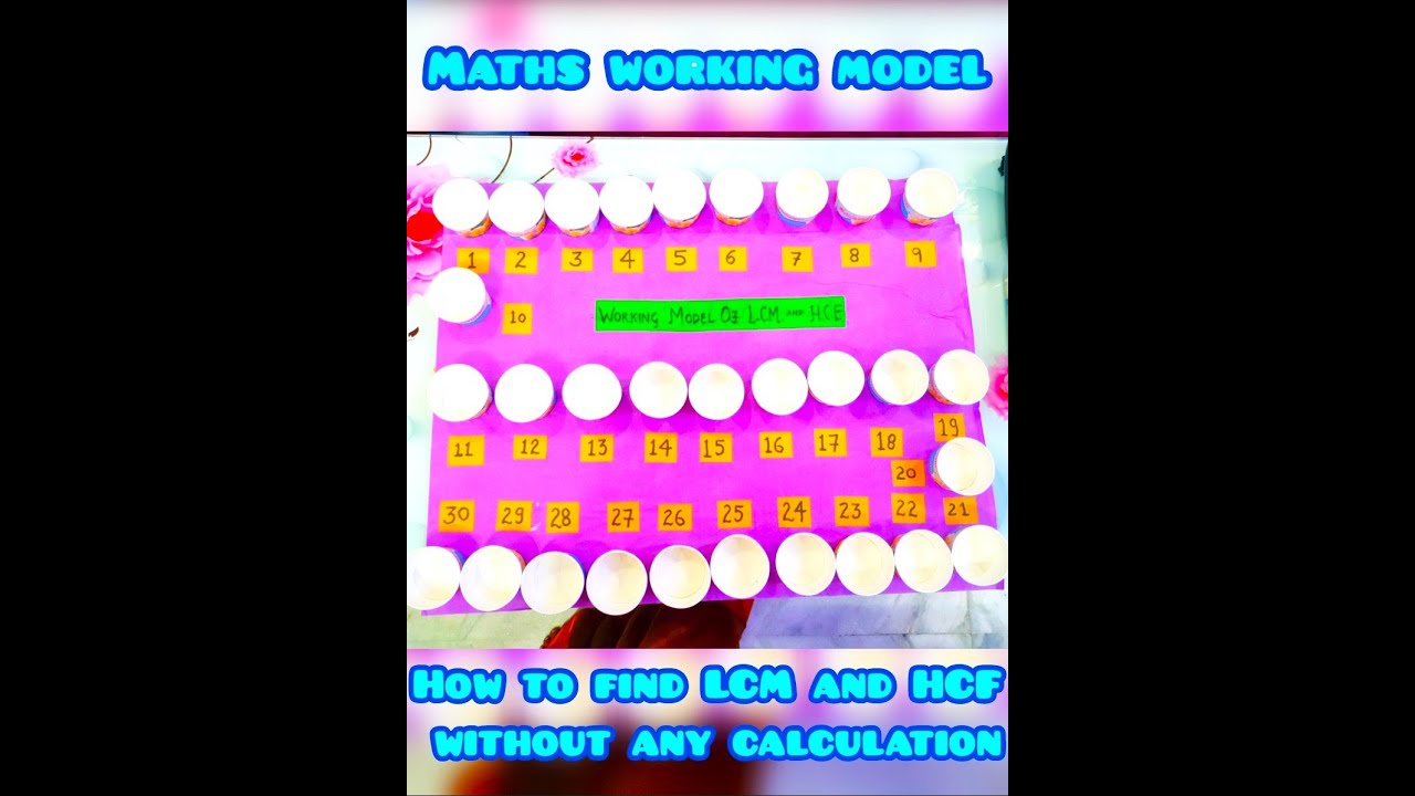 Math's Working Model: How to calculate L.C.M. and H.C.F. without any calculation......