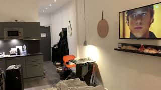 Berlin extended stay hotel with kitchen - room tour