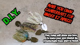 How to make your own Bladed Jigs (Chatterbaits)! #diy #doityourself #chatterbait