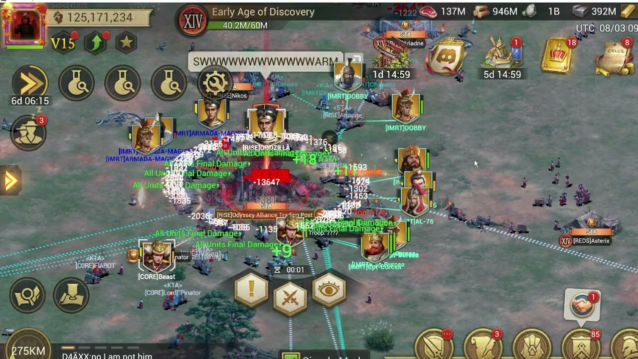 Fighting hard against GODZILLA garrison | Frisia | Game of Empires : Warring Realms.