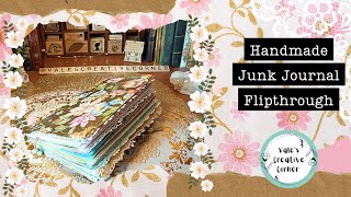 Handmade Vintage Junk Journal Flipthrough  | Vale's Creative Corner