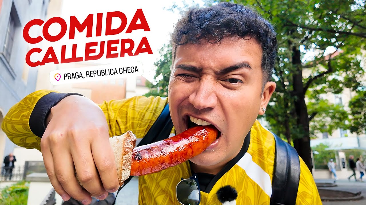 Probé COMIDA CALLEJERA en REPUBLICA CHECA *Muy Cara*