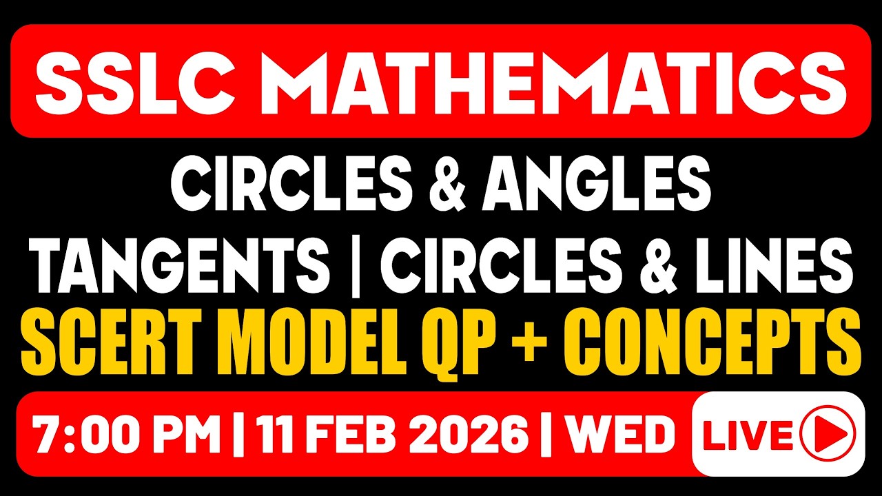 SSLC Maths Model Exam - Circles & Angles , Tangents , Circles & Lines | Full Chapter Revision | RK
