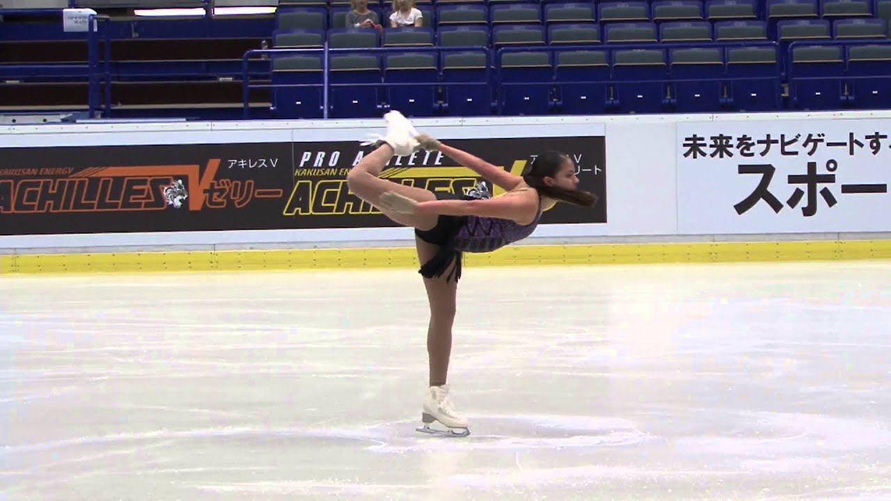 ISU 2014 Jr Grand Prix Ostrava Ladies Short Program Arantxa Fernanda SACARO RIVERA MEX
