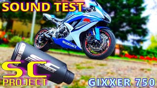 Suzuki GSX-R750 K9 - Comparing Sounds / SC Project vs Scorpion vs Stock exhaust / No DB Killer