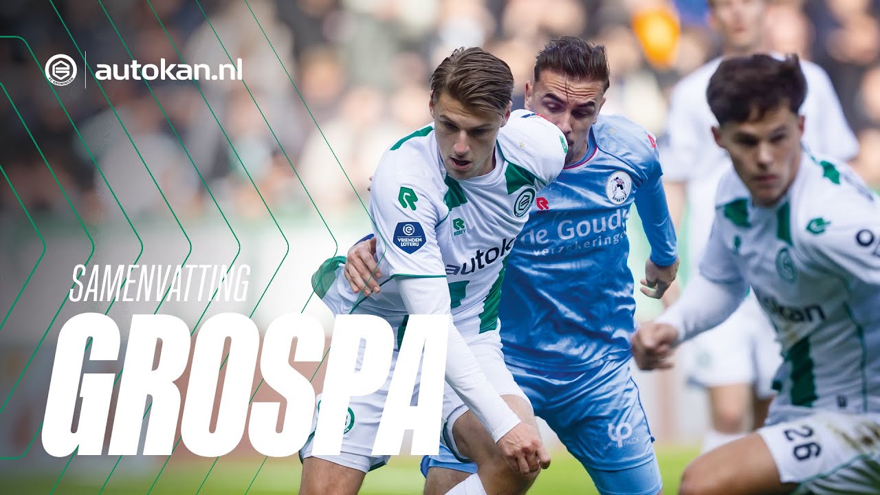FC Groningen - Sparta Rotterdam | Samenvatting