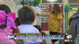 Dozens of students trying to get into CVESD's highly successful Dual Language Immersion Program