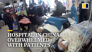 Hospital in China overwhelmed with patients after Covid controls eased