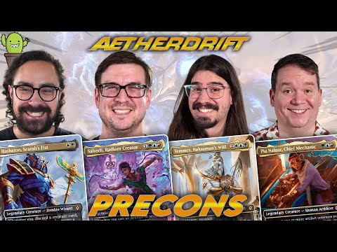 AETHERDRIFT PRECON BATTLE | Temmet VS Saheeli VS Pia Nalaar VS Hashaton