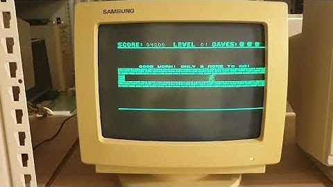 DOS GAME "DAVE" PLAY AT HYUNDAI SUPER 16E XT COMPUTER