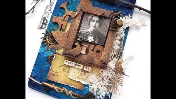 Mixed media canvas with Impasto and Acrylic paints for Finnabair. "Listen with your heart"