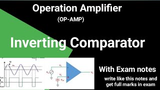 Op-amp As a Comparator । Inverting Comparator