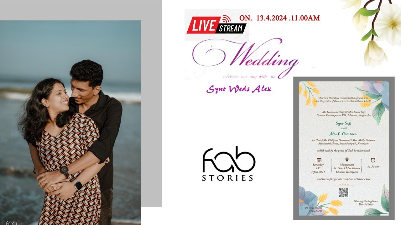 Wedding Of Syno Saji & Alex P Oommen
