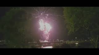 New Brunswick Day Celebration - Fireworks Over Westmorland St. Bridge Aug  7, 2023 - JAR