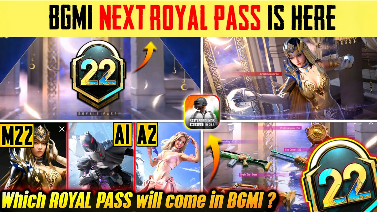 BGMI NEXT ROYAL PASS 🔥 M22 ROYAL PASS REWARDS 🥰 BGMI NEXT ROYAL PASS - KAB AAYEGA M22 | BGMI NEW RP
