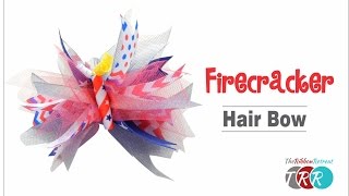 How to Make a Firecracker Spike Bow - TheRibbonRetreat.com