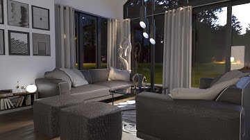 Interior Rendering with FluidRay
