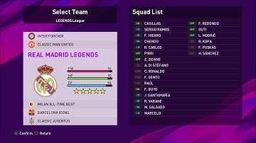 33 Classic Teams PES 2020 Option File, Kits, Logo | Real Let