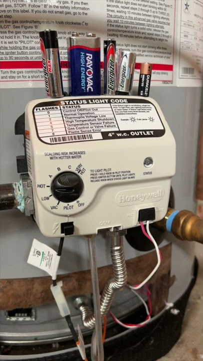 Which Battery Is Used In A Gas Water Heater Control Valve #shorts