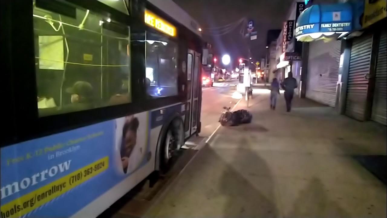 MTA NYC BusEmmons Avenue Bound Orion NG B44 Bus at Nostrand Avenue