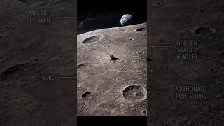 Apollo Landing Site Revealed: Footprints, Eagle Base &amp; Lunar Legacy in Stunning Detail🌕🔭 #artemisii