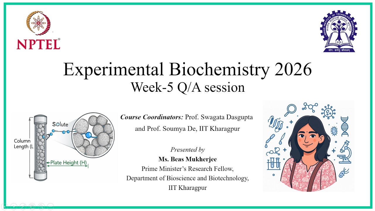Chromatography Made Simple: SEC, Ni-NTA, IEX & HPLC | Week 5 NPTEL 2026 | Experimental Biochemistry
