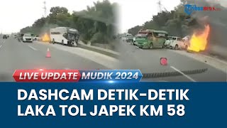 Rekaman Dashcam Ungkap Detik-detik Laka Tol Cikampek Km 58, Ucapan Sopir Bus Primajasa Terbukti