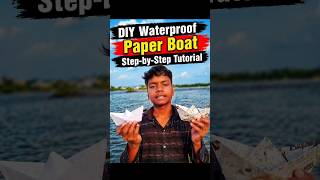 DIY waterproof paper boat🚢step by step tutorial🤫 #PaperBoat #Origami #Crafts #PaperCraft #Compariso