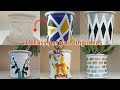 10 different ideas to Paint Terracotta Pots | How to decorate old planters into new