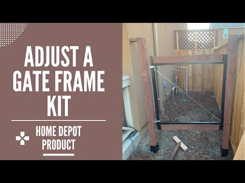 Adjust a Gate Frame Kit (NO CONCRETE!) | HOME DEPOT KIT