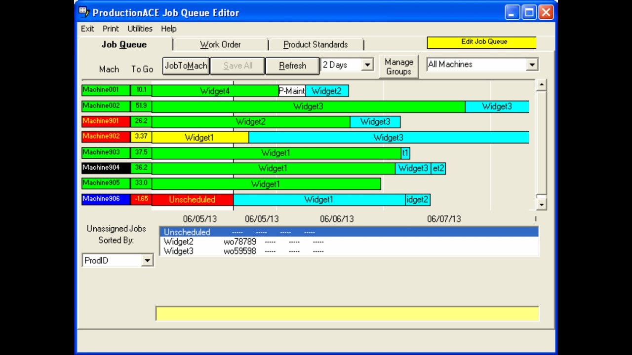 Graphical Production Scheduling And Production Planning Software YouTube