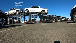 how to load an 8 car trailer. Car hauler, loading 2017 Wally-Mo 8 car trailer.