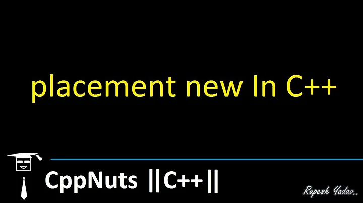 placement new In C++