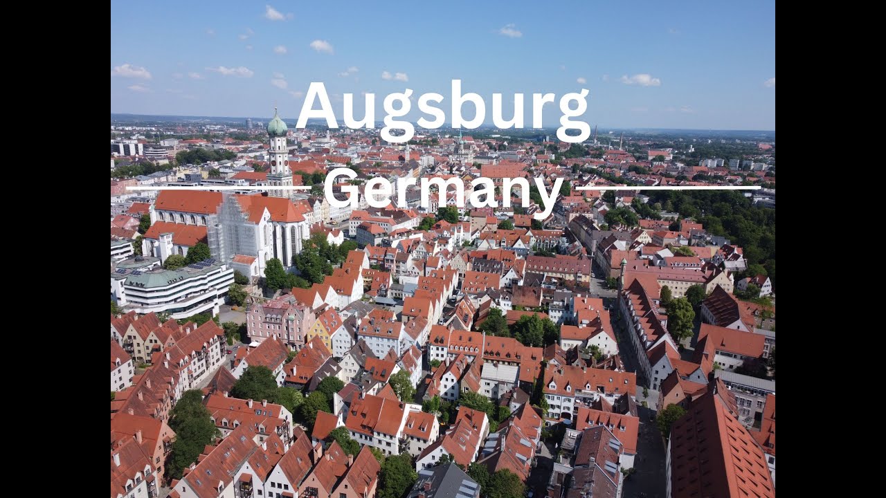 Augsburg - Germany by drone in cinematic 4K