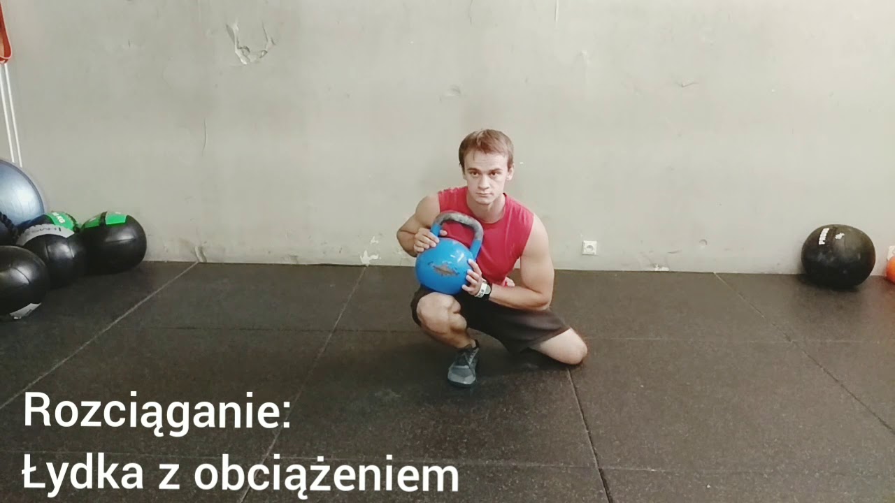 Rozciąganie: łydka z obciążeniem