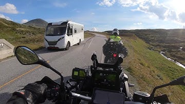 Riding thru beautiful Venabygdsfjellet with my 17 year old daughter