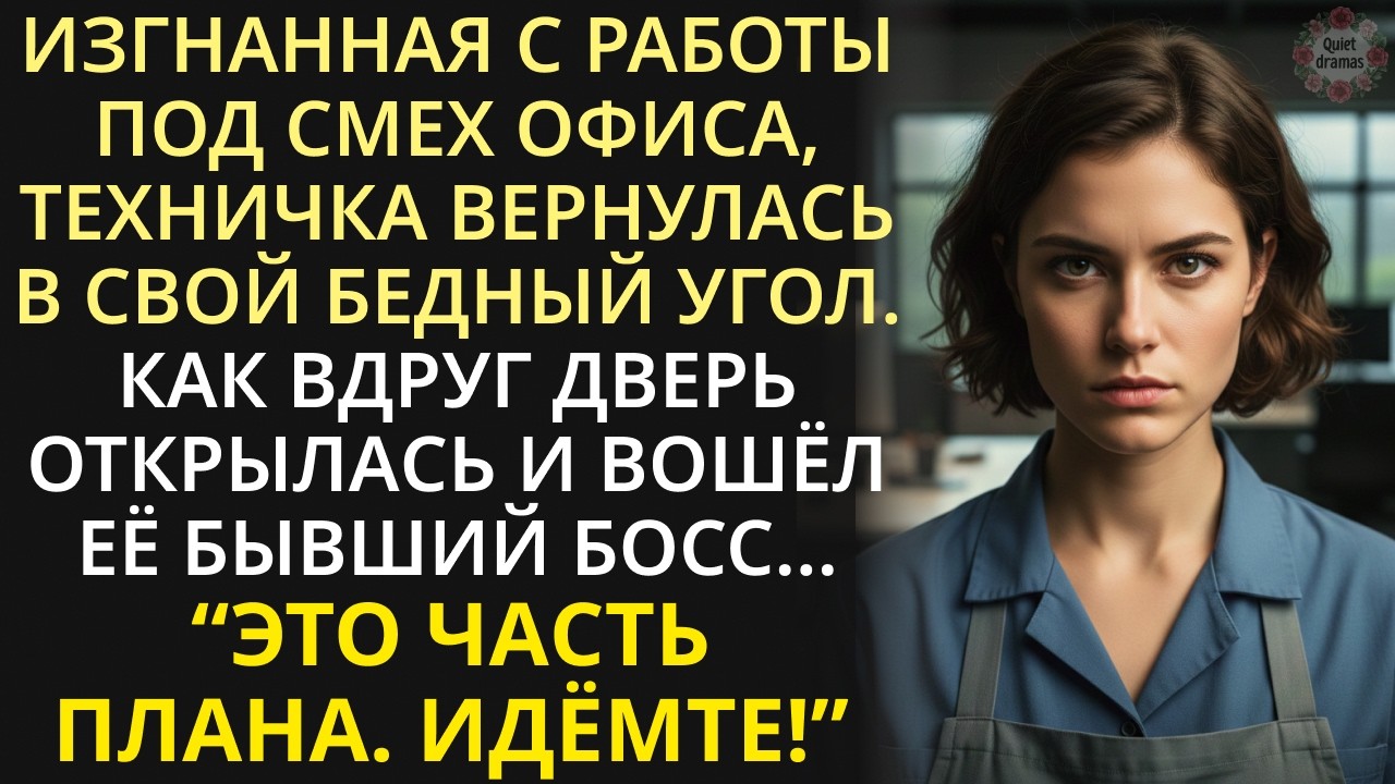 Богач, не думая, наорал на тихую уборщицу, а придя утром в свой кабинет, чуть не поседел от ярости