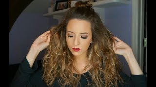 Heatless Summer Beachy  Waves & Top Knot Hair Tutorial | Ashley Landry