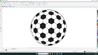 How to Create a football in Coral Draw 2025 #football #players screenshot 1