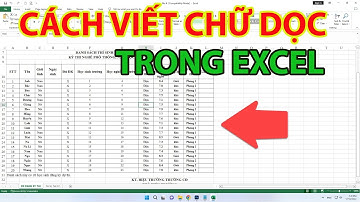 Cách Viết Chữ Dọc Trong Excel | Cách Xoay Chữ Trong Excel