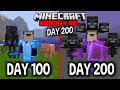 I Survived 200 Days in HARDCORE Minecraft.. Here's What Happened