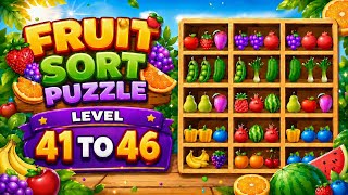 Fruit Sort Puzzle [level 41 to 45]! #fruitsortpuzzle #gaming  #mergegame  #forfun #play  screenshot 4
