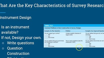 Survey Research Design