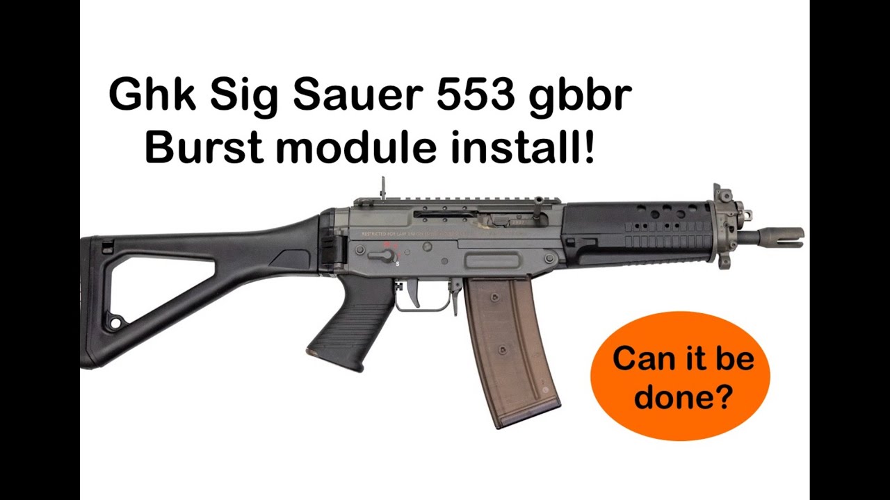 Fitting my ghk sig sauer 553 burst mechanism/module! #airsoft # ...