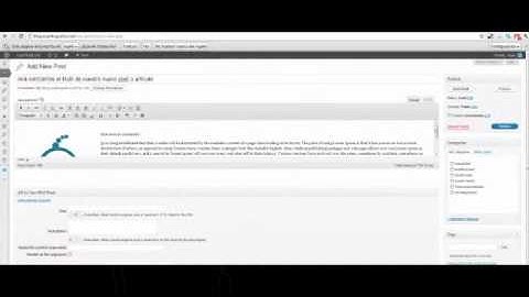 Como publicar Post o Artículo con Wordpress.